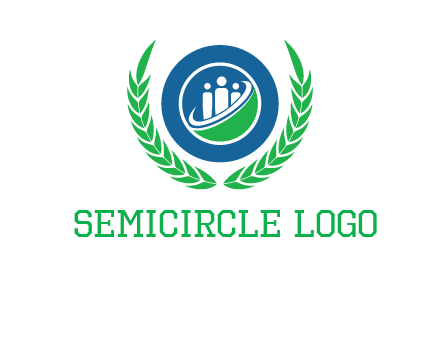 child in circle and wreath childcare & education logo