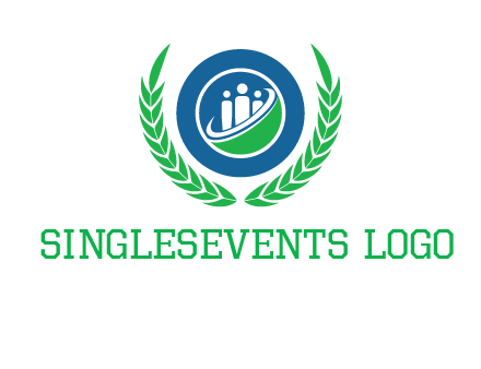 child in circle and wreath childcare & education logo