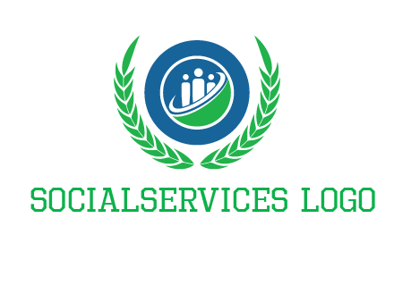 child in circle and wreath childcare & education logo