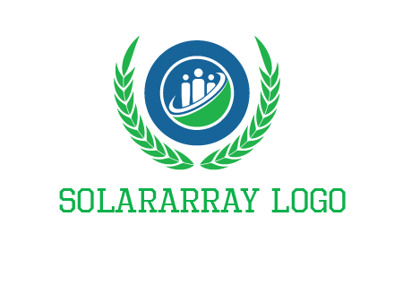 child in circle and wreath childcare & education logo