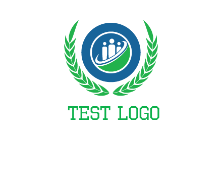 child in circle and wreath childcare & education logo