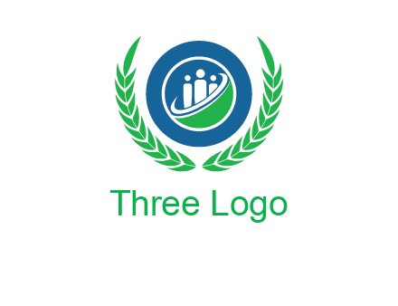 child in circle and wreath childcare & education logo