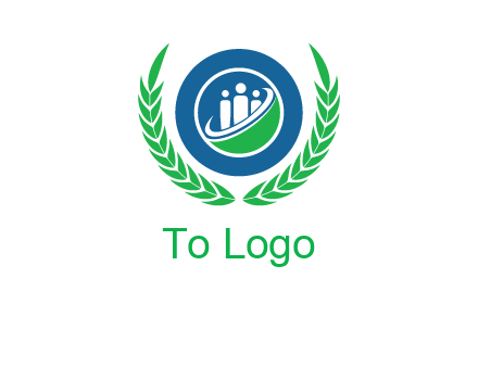 child in circle and wreath childcare & education logo
