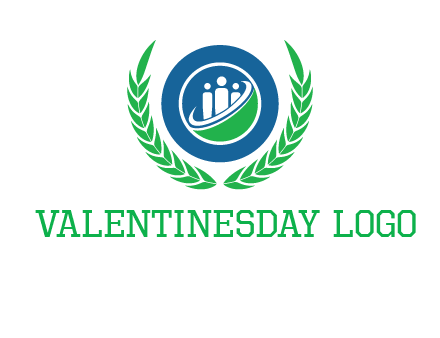 child in circle and wreath childcare & education logo