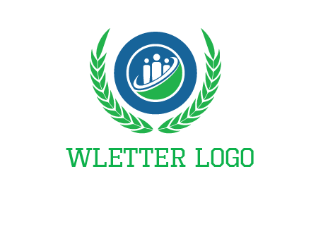 child in circle and wreath childcare & education logo
