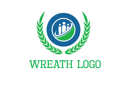 child in circle and wreath childcare & education logo