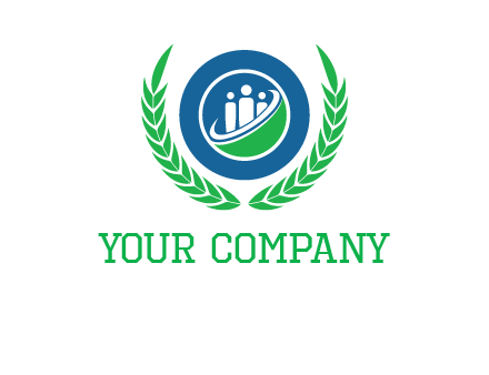 child in circle and wreath childcare & education logo