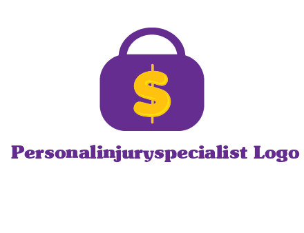 dollar sign on a handbag icon