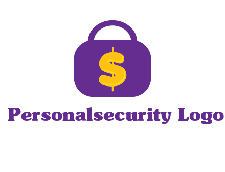 dollar sign on a handbag icon
