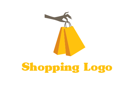 hand picking shopping bags vector