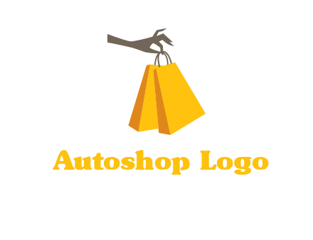 hand picking shopping bags vector