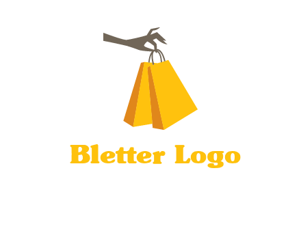 hand picking shopping bags vector