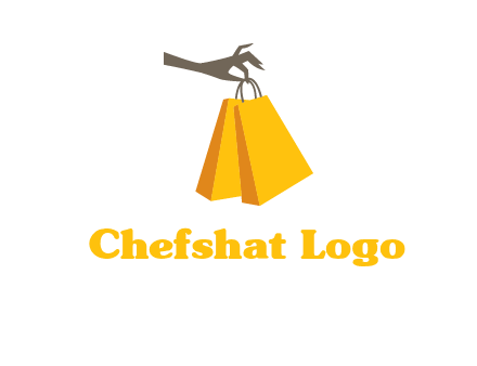 hand picking shopping bags vector