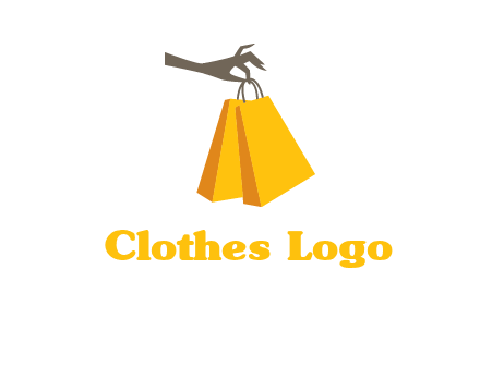 hand picking shopping bags vector