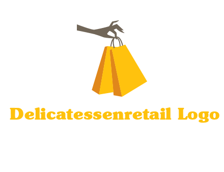 hand picking shopping bags vector