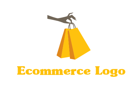 hand picking shopping bags vector