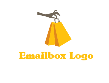 hand picking shopping bags vector