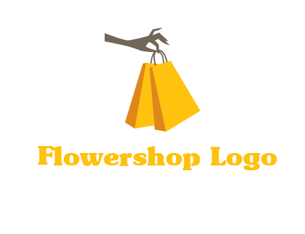 hand picking shopping bags vector