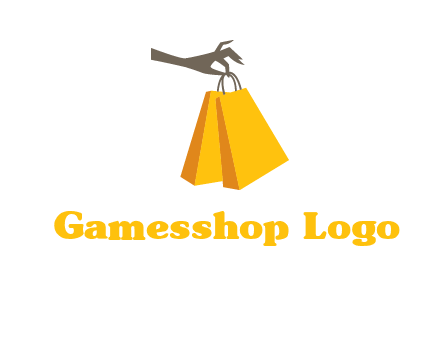hand picking shopping bags vector