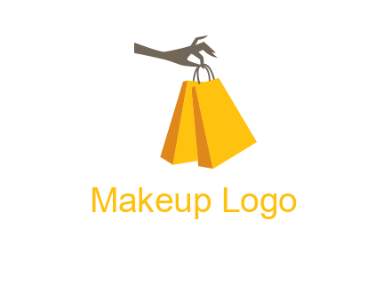 hand picking shopping bags vector