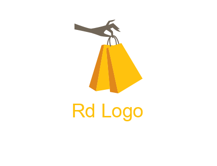 hand picking shopping bags vector