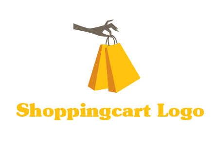 hand picking shopping bags vector