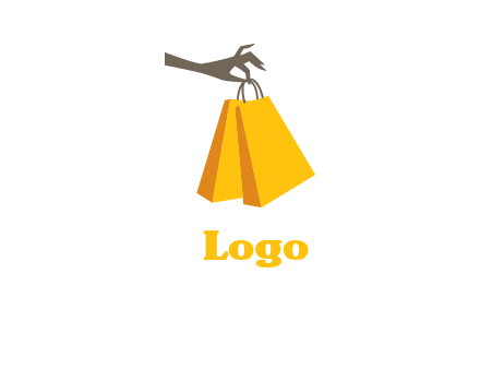 hand picking shopping bags vector