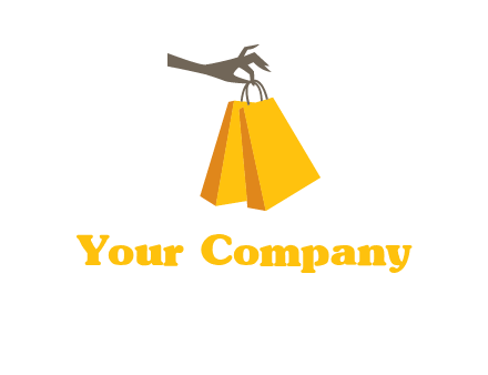 hand picking shopping bags vector
