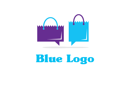 chatting paper bags icon
