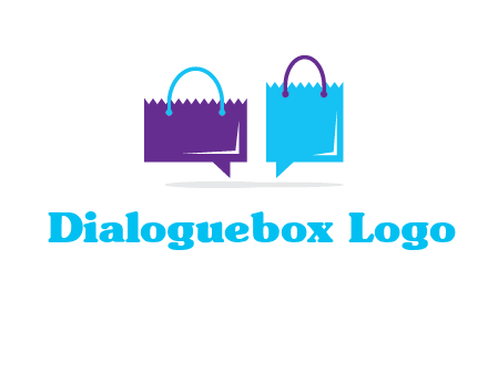 chatting paper bags icon