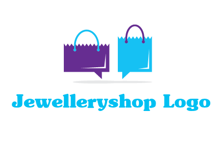 chatting paper bags icon