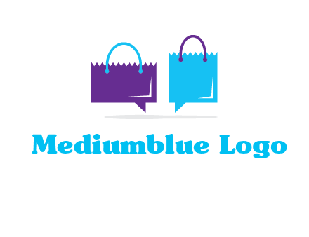 chatting paper bags icon