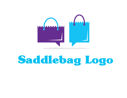 chatting paper bags icon