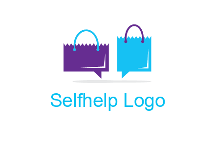 chatting paper bags icon