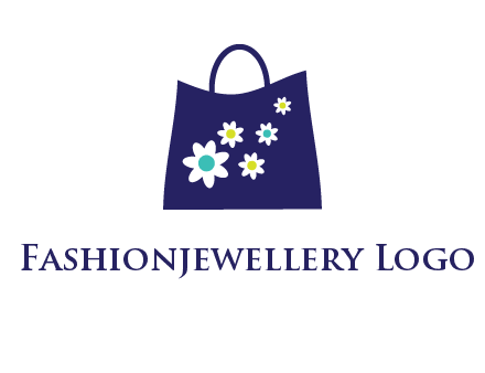 flowers design hand bag icon