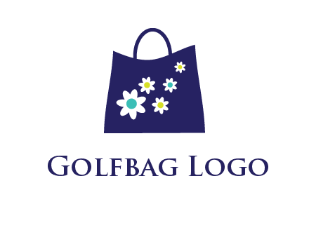 flowers design hand bag icon