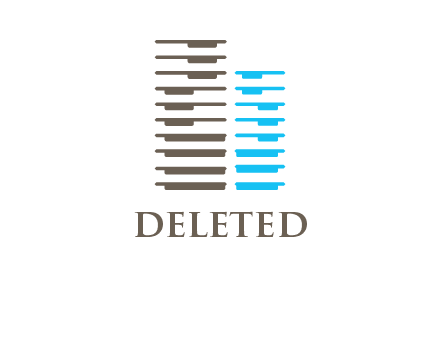abstract buildings under construction logo