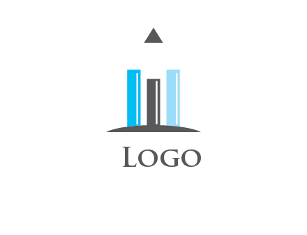 bars and pencil logo