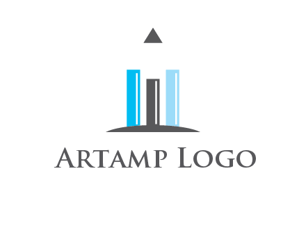 bars and pencil logo