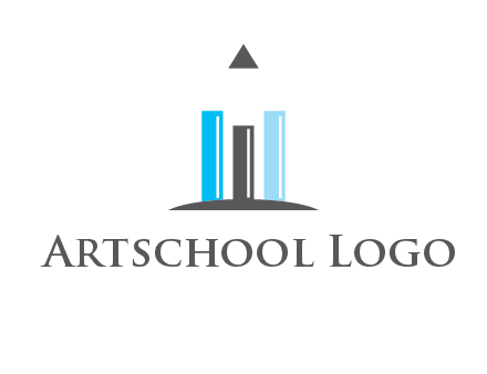 bars and pencil logo