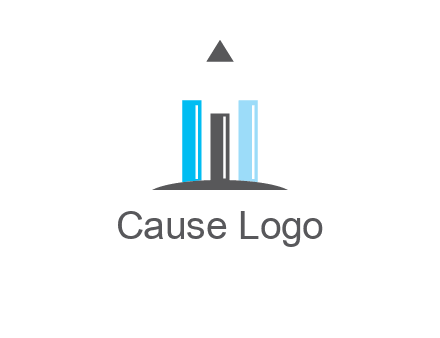 bars and pencil logo