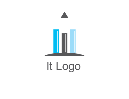 bars and pencil logo