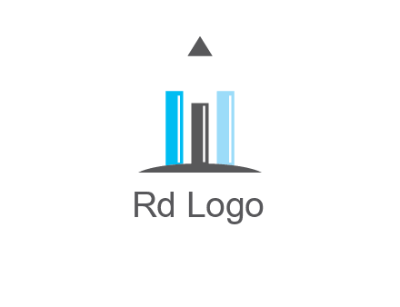 bars and pencil logo