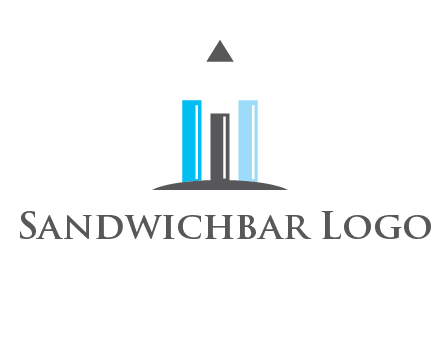 bars and pencil logo