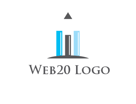 bars and pencil logo