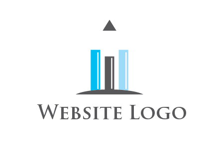 bars and pencil logo