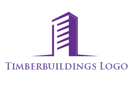abstract building in perspective logo