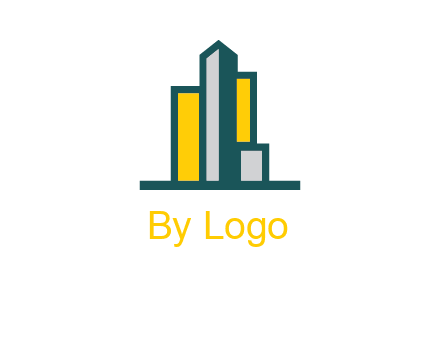 Abstract buildings icon