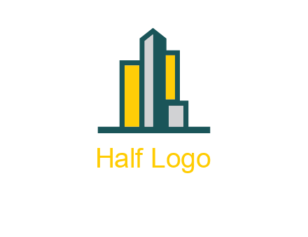 Abstract buildings icon