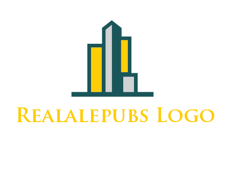 Abstract buildings icon